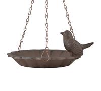 Esschert Design Baño Del Pájaro Bebedero de Pájaros Tazón Fundición Pájaro