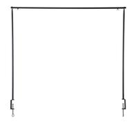 Esschert Design Barra extensible decorativa con abrazadera para mesa, hecha de metal, 117-211 cm, negro