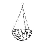 Esschert Design Cesta Colgante de Metal, 25,4 cm, Color Negro