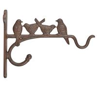 Esschert Design - Cesta de Hierro Fundido con Gancho para Colgar, tamaño M