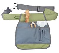Esschert Design Delantal Del de Jardín Corto Gris Verde Gartengerätegürtel