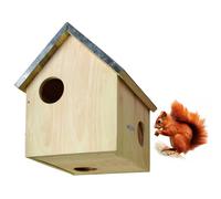 Esschert Design Eichhörnchen Kobel Nistkasten De Madera Con Techo De Zink