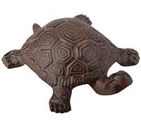 Esschert Design - Escultura de Tortuga para jardín (Acero Fundido), Color marrón
