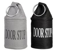 Esschert Design LH146 Tope de puerta con anilla, negro o gris (paquete de 1)