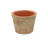 Esschert Design Maceta redonda de terracota envejecida, pequeña