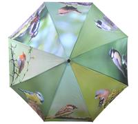 Esschert Design Paraguas Automático Multicolor con Motivos de Aves