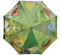 Esschert Design Paraguas Mariposas 120 cm Sombrilla Parasol Cubierta Protector