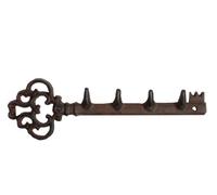 Esschert Design Perchero de Armario toallero, Colgador para Llaves, Hierro Fundido, Llave, Barra de Armario, Barra de Pared, Longitud 30 cm