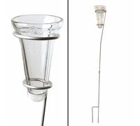 Esschert Design Pluviómetro Con Glasmessbecher Y Pasamanos De Cinc Jardín