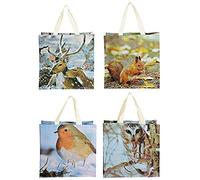 Esschert Diseño tp138 Natural Impresión Surtido. 1 Bolsa de la Compra, Polipropileno Tejido, poliéster, Multicolor, 39,5 x 14,5 x 40 cm