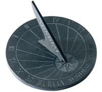 Esschert LS002 reloj de sol, 25 x 25 x 1,6 cm, 1.90 Kg, material pizarra, color gris