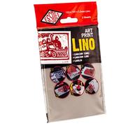 ESSDEE Bloque de impresión 3.2/L2-Lino 150x100x3.2mm Pk2, Goma, Gris, 152 x 101