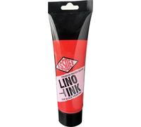 Essdee Tinta de impresión en bloque, rojo brillante, 250 ml