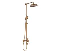 Essebagno - Columna de ducha termostática de cobre cepillado