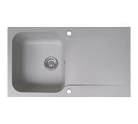 Essebagno Lisse fregadero reversible 1 cubeta 1 escurridor en resina gris