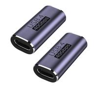 ESSEIEIE Acoplador USB C Tipo Adaptador Hembra a Compatible con Thunderbolt 4/3 USB4 Transferencia de Datos 40Gbps, PD 100W, vídeo 8K @ 60Hz