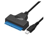 ESSEIEIE Cable SATA a USB 3,0/Tipo C a III, Adaptador de Controlador Duro for Disco HDD/SSD 2,5 ", convertidor(Type-C 22cm)