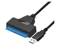 ESSEIEIE Cable SATA a USB 3,0/Tipo C a III, Adaptador de Controlador Duro for Disco HDD/SSD 2,5 ", convertidor(USB 3.0 22cm)