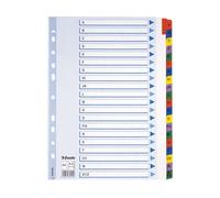 Esselte 100166 separadores de cartón A4 A-Z (11 agujeros)