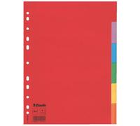 Esselte 100200 separadores de cartón de colores A4 con 6 pestañas (11 agujeros)