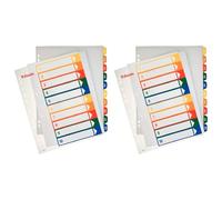 ESSELTE 100213 - Indice de proyectos imprimibles PP DIN A4 1-10 (Paquete de 2)
