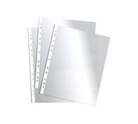 ESSELTE 2526 - Fundas portadocumentos PVC con refuerzo 80 micras (caja 100 ud.) Cuarto. 11 taladros