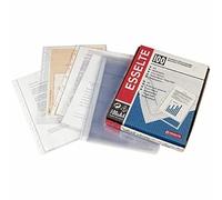 ESSELTE 2530 - Fundas portadocumentos PVC con refuerzo 80 micras (caja 100 ud.) Folio. 16 taladros