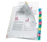 Esselte Fundas PP Cristal 414170 – Refuerzo 85 micras con pestaña – Set 12 uds Transparente