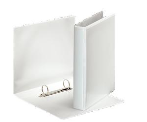 Esselte 46571 - Archivador de anillas con fundas, A5, PP, 2 anillas, 25 mm, color blanco, DIN A5