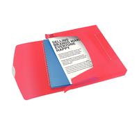 Esselte 6240 Vivida Carpeta de documentos rojo transparente | 47mm | 380 hojas