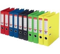Esselte Archivador con mecanismo de palanca Esselte, cero emisiones de CO2, 100% cartón reciclado, carpetas A4, lomo de 50 mm, colores surtidos, 1 unidad, 627578
