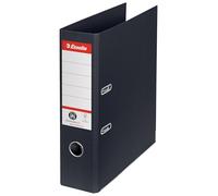 Esselte Archivador de Palanca, 100% Cartón Reciclado, Huella Carbono Cero, A4, Lomo 75mm, Negro, 627569