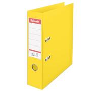 Esselte Archivador de Palanca A4, Amarillo, Lomo 72mm, Plástico, Modelo Vivida, 624070