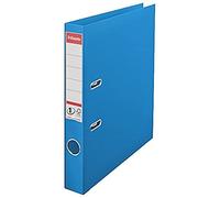 Esselte Archivador de Palanca A4, Azul, Lomo 52mm, Plástico, Modelo Vivida, 624071