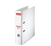 Esselte Archivador de Palanca A4, Blanco, Lomo 72mm, Plástico, Modelo Vivida, 1 unidad, 811300