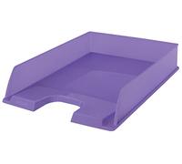 Esselte Bandeja Apilable para Escritorio, Organizador Tamaño A4 para Documentos, Catálogos, Revistas y Folletos Informativos, Casa y Oficina, Diseño en Relieve, Gama Colour'Breeze, Lavanda, 628454
