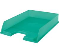 Esselte Bandeja Apilable para Escritorio, Organizador Tamaño A4 para Documentos, Catálogos, Revistas y Folletos Informativos, Casa y Oficina, Diseño en Relieve, Gama Colour'Breeze, Verde, 626275