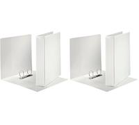 Esselte Canguro Plus - Carpeta con 2 anillas, 40 mm, color blanco, 1 unidad (Paquete de 2)