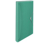 Esselte Carpeta Clasificadora A4 Expansible, Carpeta Organizadora con 5 Pestañas y 6 Compartimentos, Casa/Oficina, Patrón en Relieve, Gama Colour'Breeze, Verde, 626253