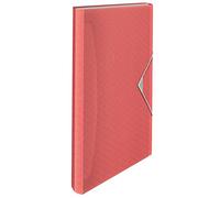Esselte Carpeta Clasificadora A4 Expansible, Carpeta Organizadora con 5 Pestañas y 6 Compartimentos, Casa/Oficina, Patrón en Relieve, Gama Colour'Breeze, Amarillo Coral, 628447