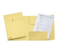 Esselte Carpeta de 3 solapas color amarillo A4 | 50 unidades