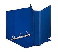 Esselte carpeta de 4 anillas personalizable, color turquesa Dorso 7.5 cm