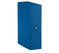 Esselte carpeta de caja para el almacenamiento de documentos a largo mucho, A4,lomo 10 cm, archivadora, color azul, Dorso 10 cm