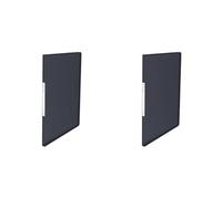 Esselte Carpeta de fundas, A4, 40 fundas, Capacidad para 80 hojas, Fundas transparentes, Tapas flexibles, Negro VIVIDA, Gama VIVIDA, 623999 (Paquete de 2)