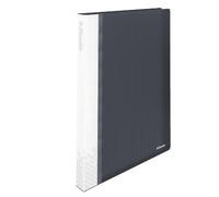 Esselte Carpeta de fundas, A4, 40 fundas, Capacidad para 80 hojas, Fundas transparentes, Tapas rígidas, Negro VIVIDA, Gama VIVIDA, 623988