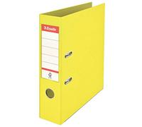Esselte Colour`Ice - Archivador (A4, polipropileno, 75 mm, 10 unidades), color amarillo