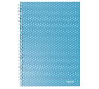 Esselte Cuaderno de Rayas A5, 80 Hojas/160 Páginas, Cuaderno Rayado con Anillas, Casa, Oficina, Escuela, Papel de 80gsm con Certificado FSC, Patrón en Relieve, Gama Colour’Breeze, Azul, 628471