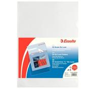 ESSELTE Deluxe Paquete de 50 sobres transparentes "L" de PPL antirreflejos, 22 cm x 30 cm