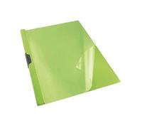 Esselte Dosier Clip File, Capacidad para 30 hojas A4, Plástico flexible, Verde, VIVIDA, 563760