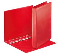 Esselte Essentials Panorama Carpeta de anillas | 4 anillas D | 25 mm | rojo.